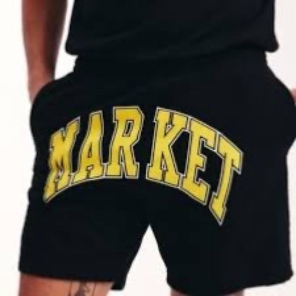 Market MENS ARC FLEECE SHORTS IN BLACK